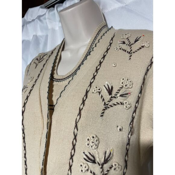 Pristine adorable  vintage  wool sweater set size S / 34 - Picture 13 of 16